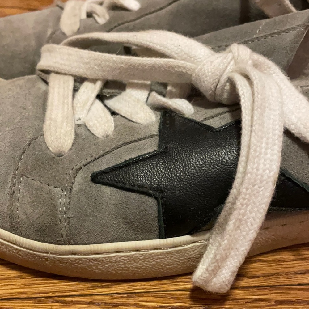 Grey Sneakers with black star